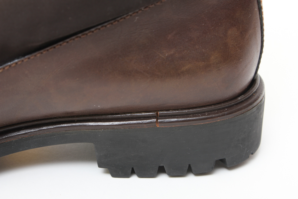 Women's Prada Milano Brown Leather Ankle Boots