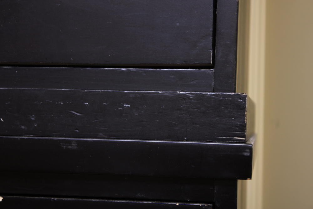 Pottery Barn Black Wood File Cabinets