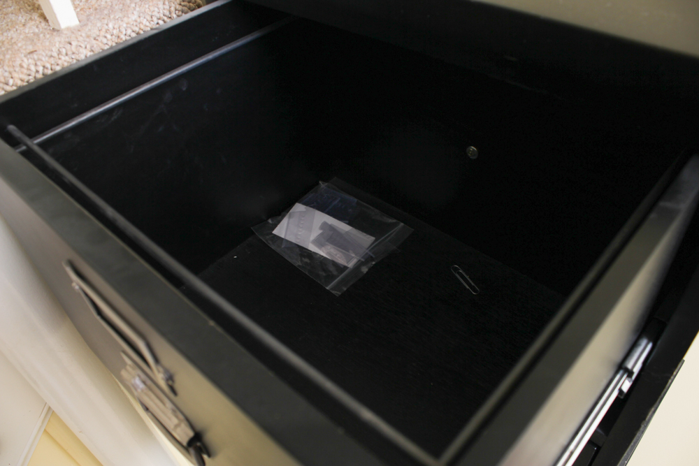 Pottery Barn Black Wood File Cabinets