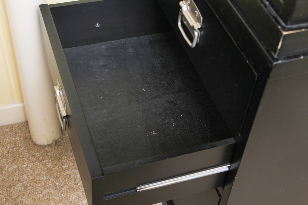 Pottery Barn Black Wood File Cabinets