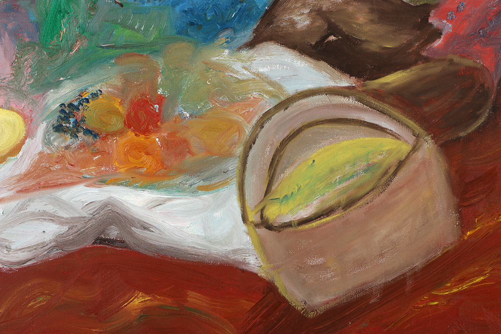 Oil Painting on Canvas Picnic Scene