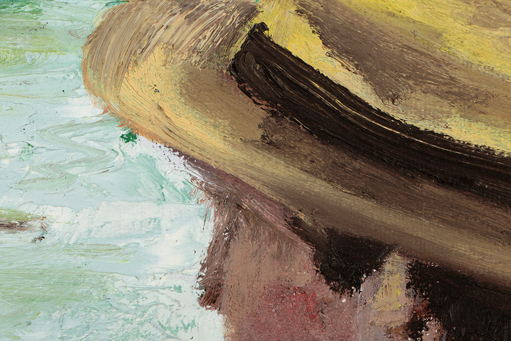 Oil Painting on Canvas Picnic Scene