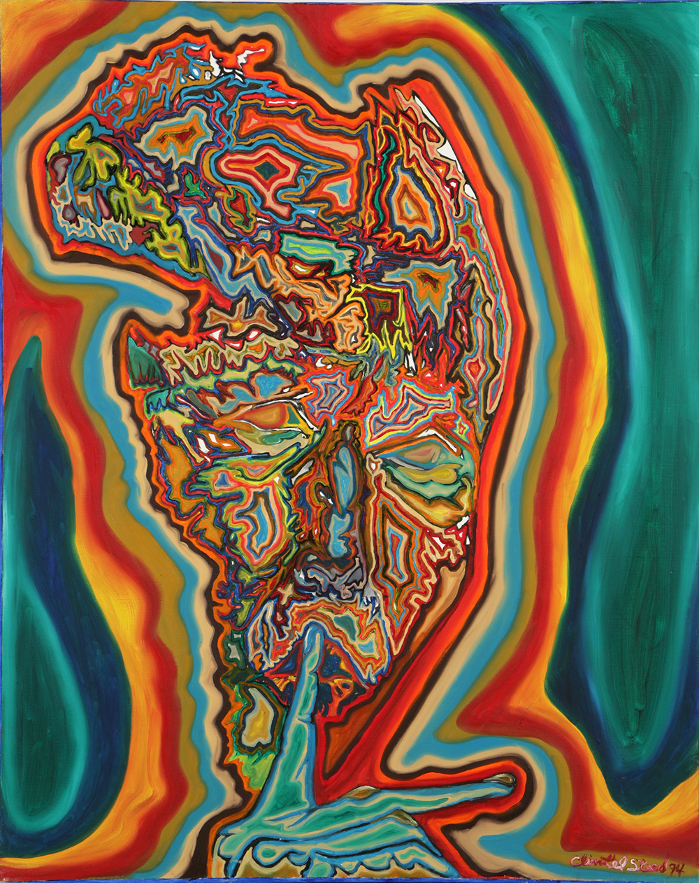 Clintel Steed Oil on Canvas “Portrait of Miles Davis”