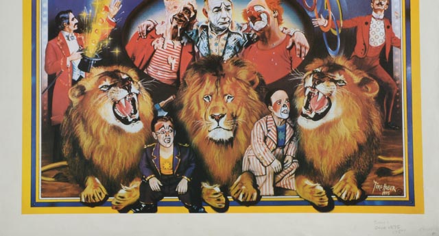 Original 1975 German Roncalli Circus Poster