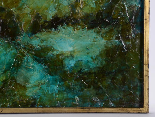 Juan Vegas Original Signed Impasto Oil Cityscape on Board