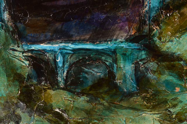 Juan Vegas Original Signed Impasto Oil Cityscape on Board