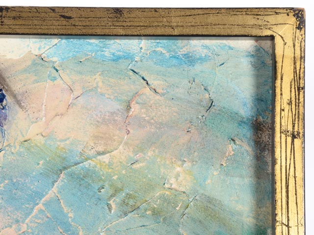 Juan Vegas Original Signed Impasto Oil Cityscape on Board