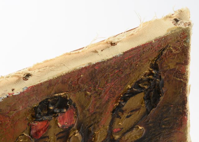 Ulysses la Rosa Original Impasto Oil on Canvas of Dancing Figures