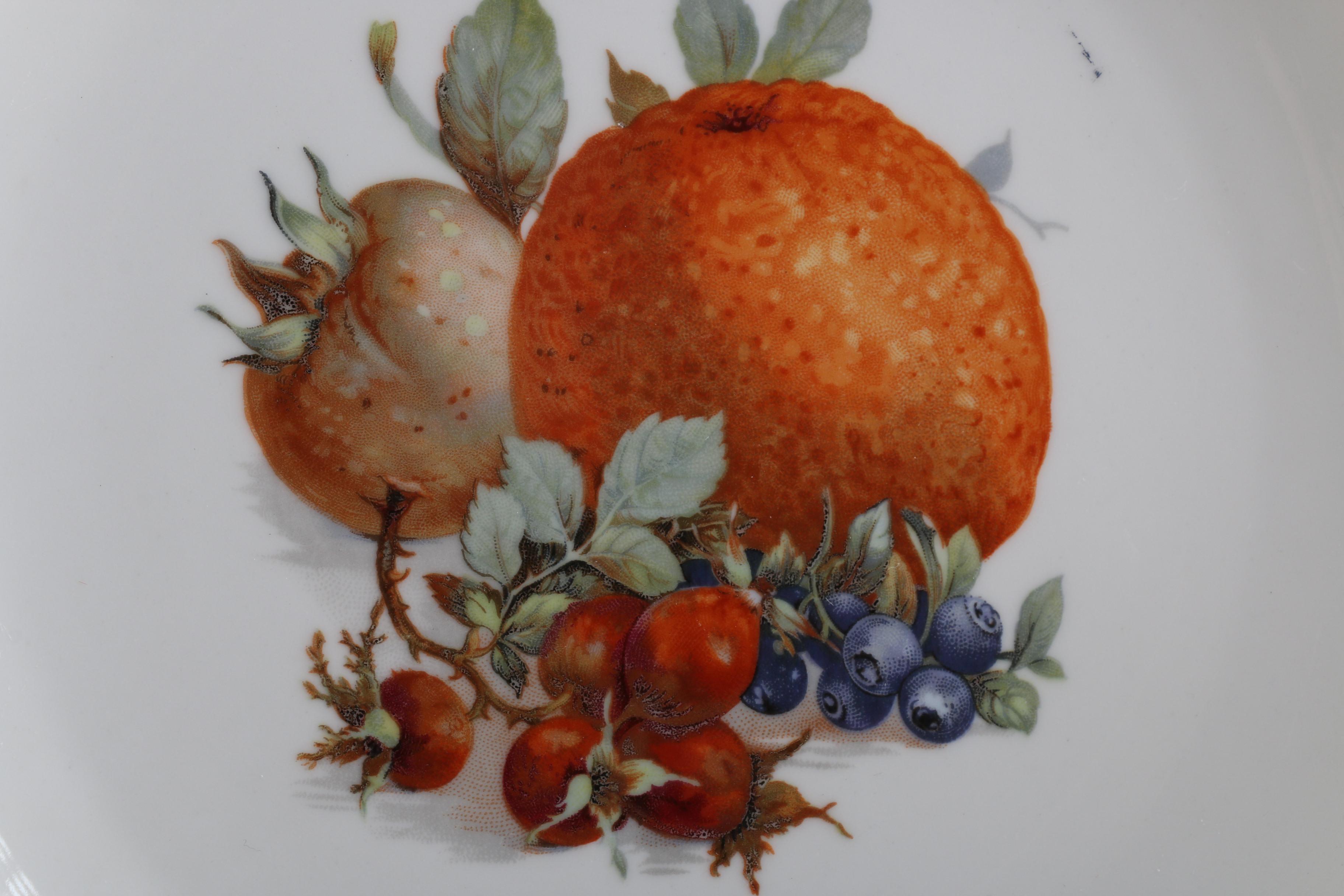 Schumann Arzberg German Bavarian Fruit Motif Plates