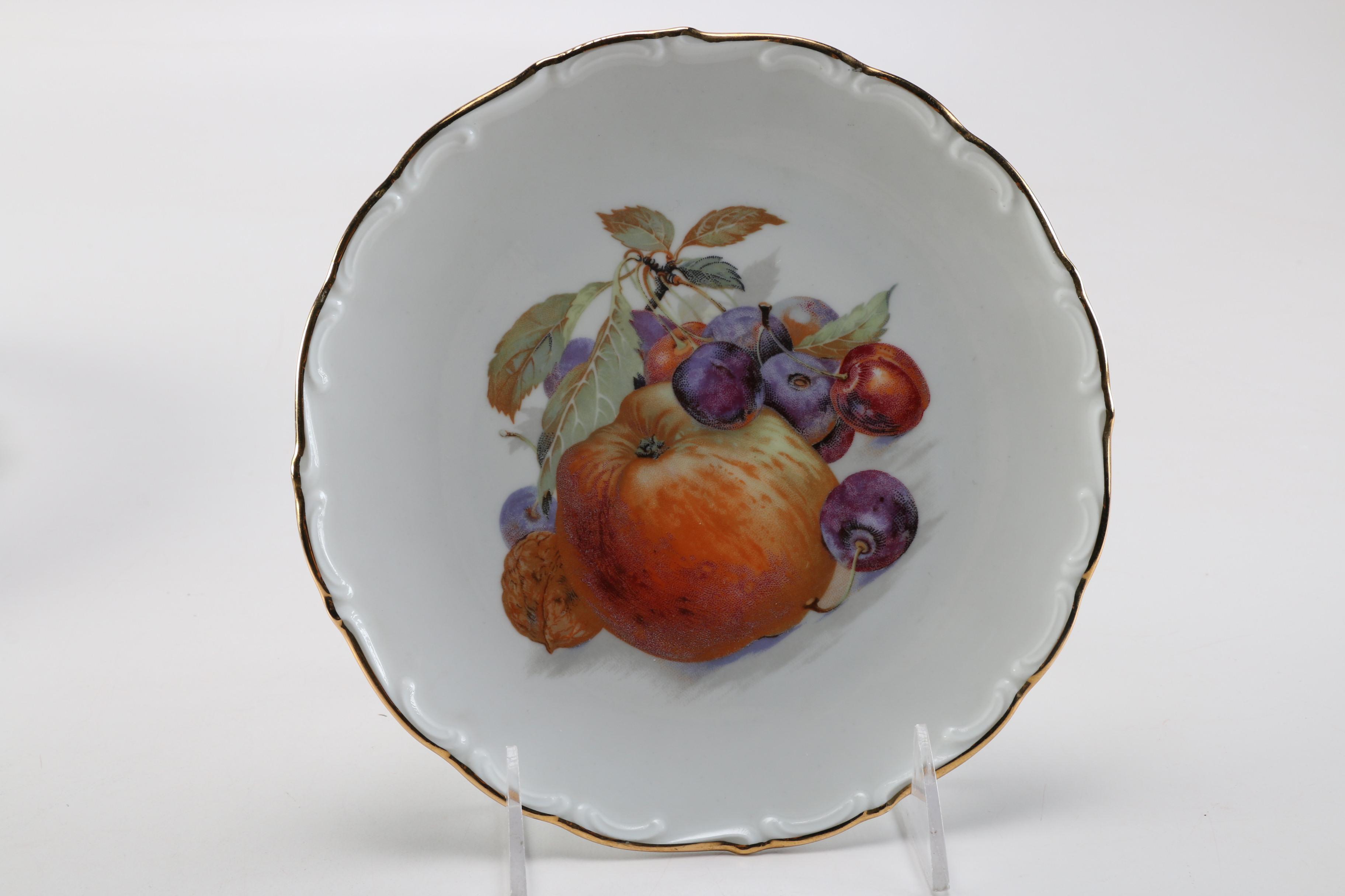 Schumann Arzberg German Bavarian Fruit Motif Plates