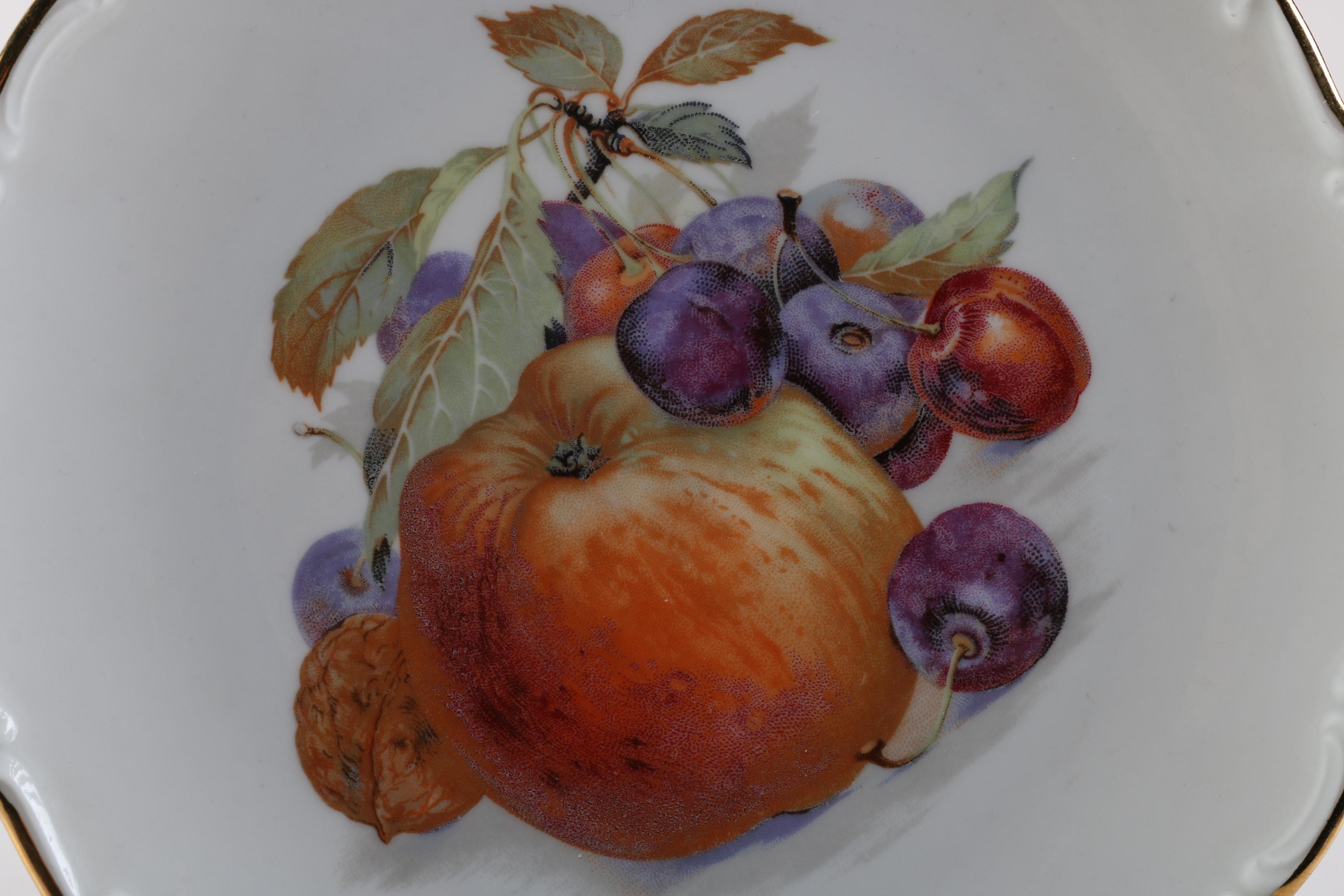 Schumann Arzberg German Bavarian Fruit Motif Plates