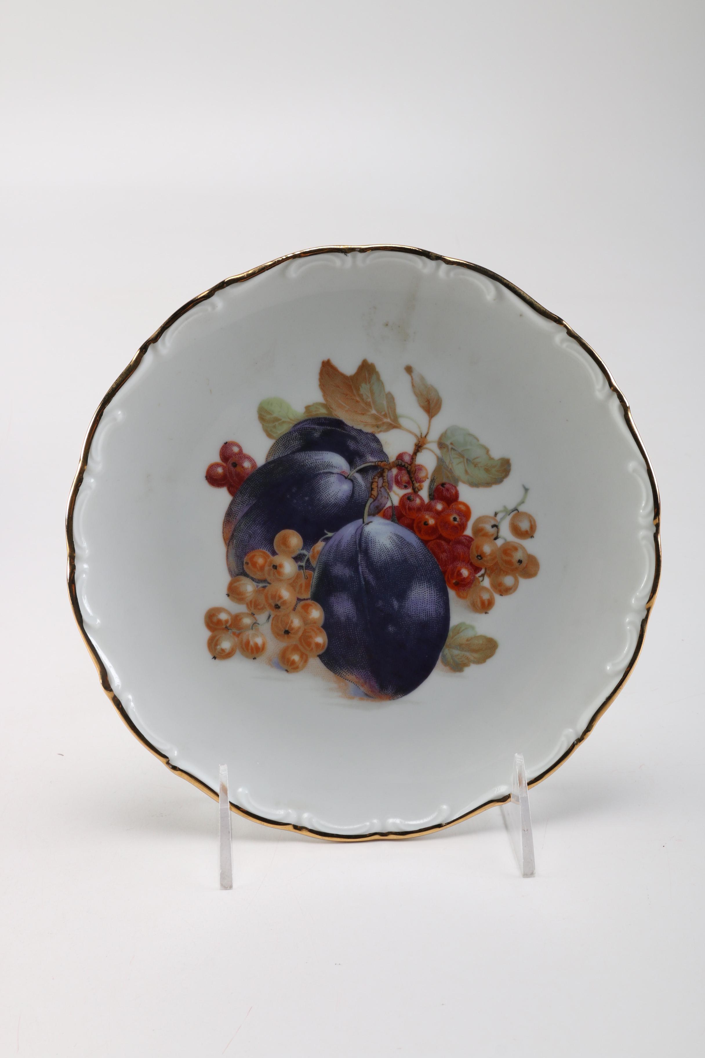 Schumann Arzberg German Bavarian Fruit Motif Plates