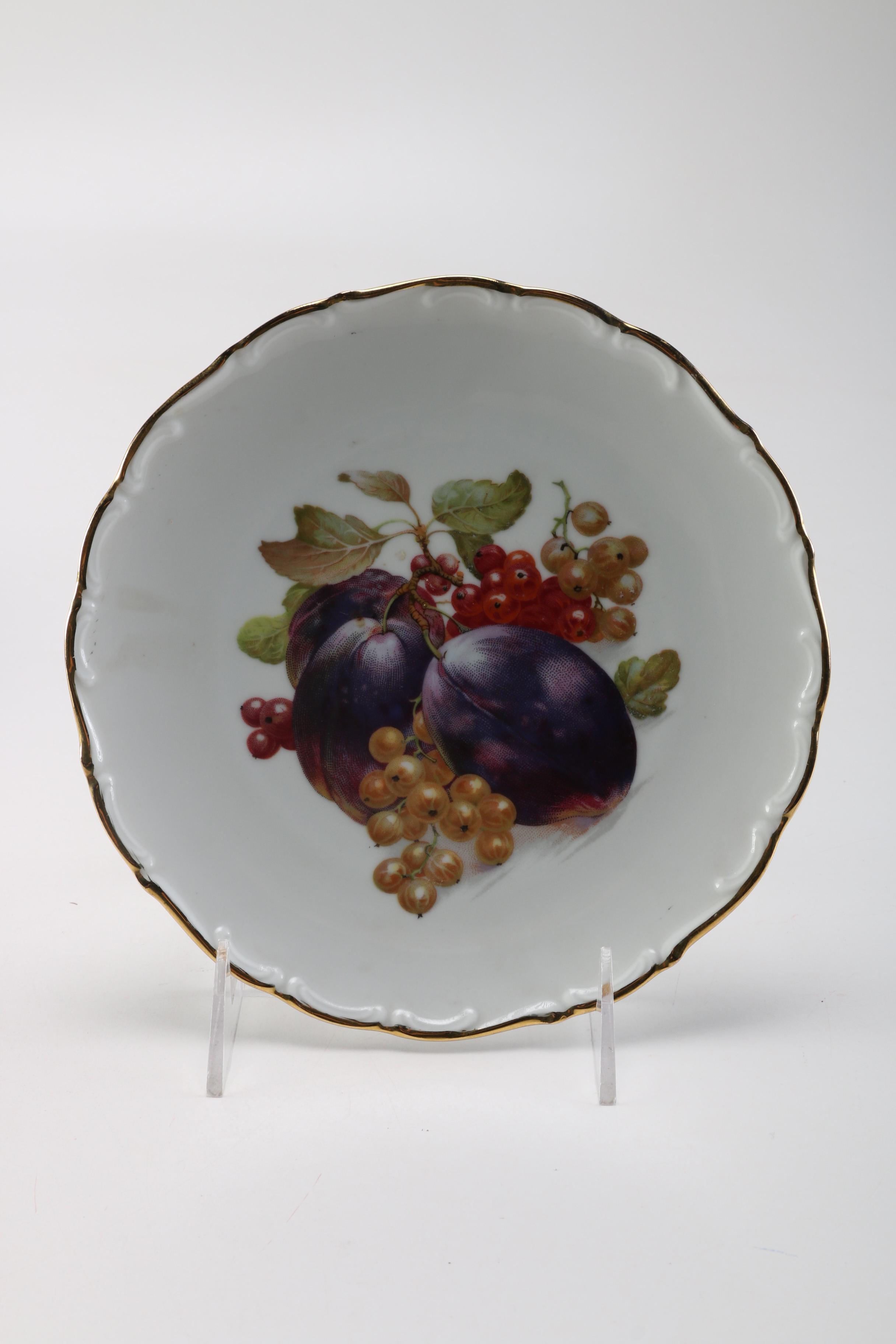Schumann Arzberg German Bavarian Fruit Motif Plates