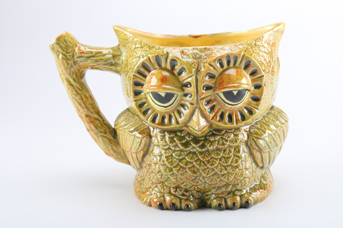 Ceramic Owl Pitcher