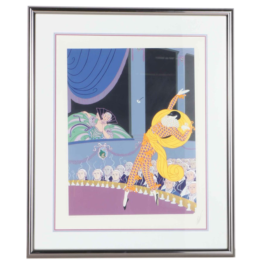 Erté 1982 Limited Edition Serigraph "Harlequin"