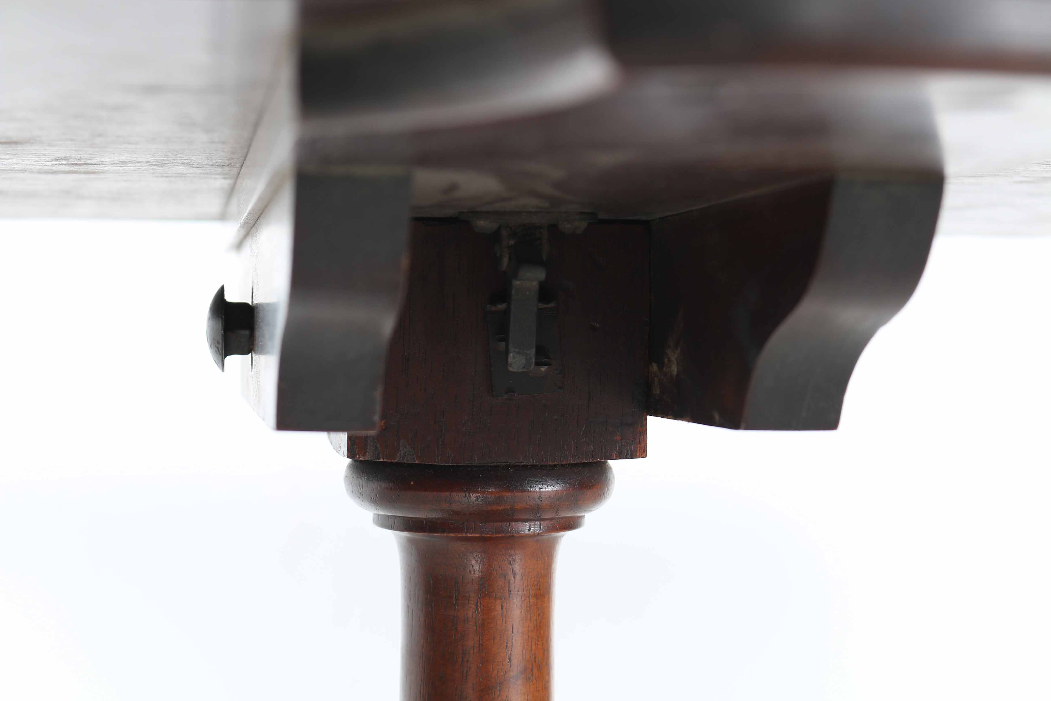 Vintage Rococo Style Table with Tilting and Painted Top