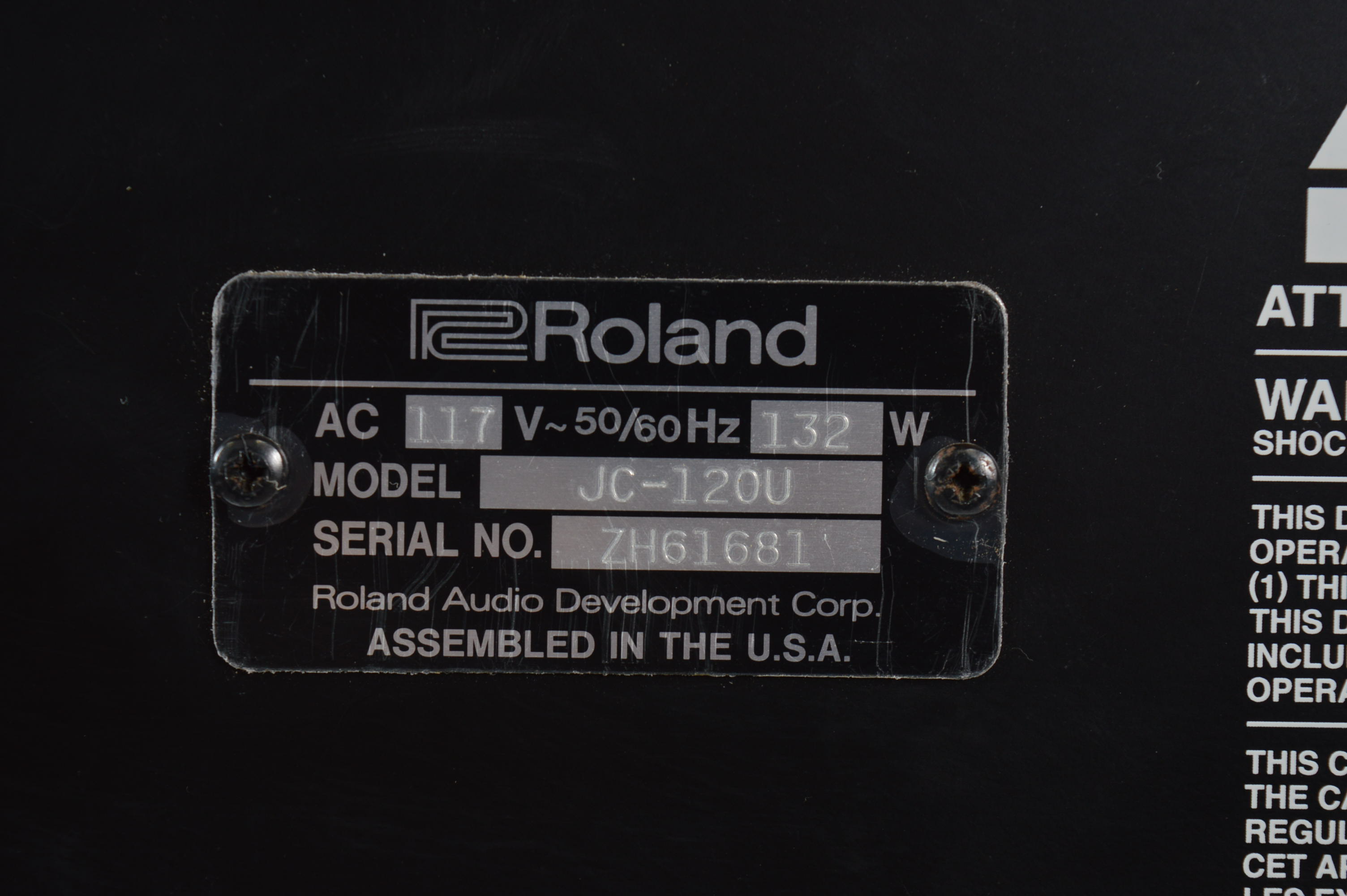 Roland Jazz Chorus-120 Guitar Amplifier