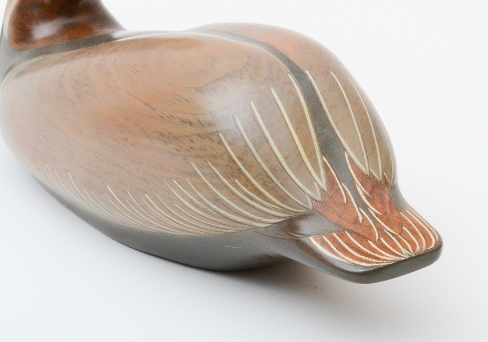 Signed Joan Koposovic Brown Pelican Decoy