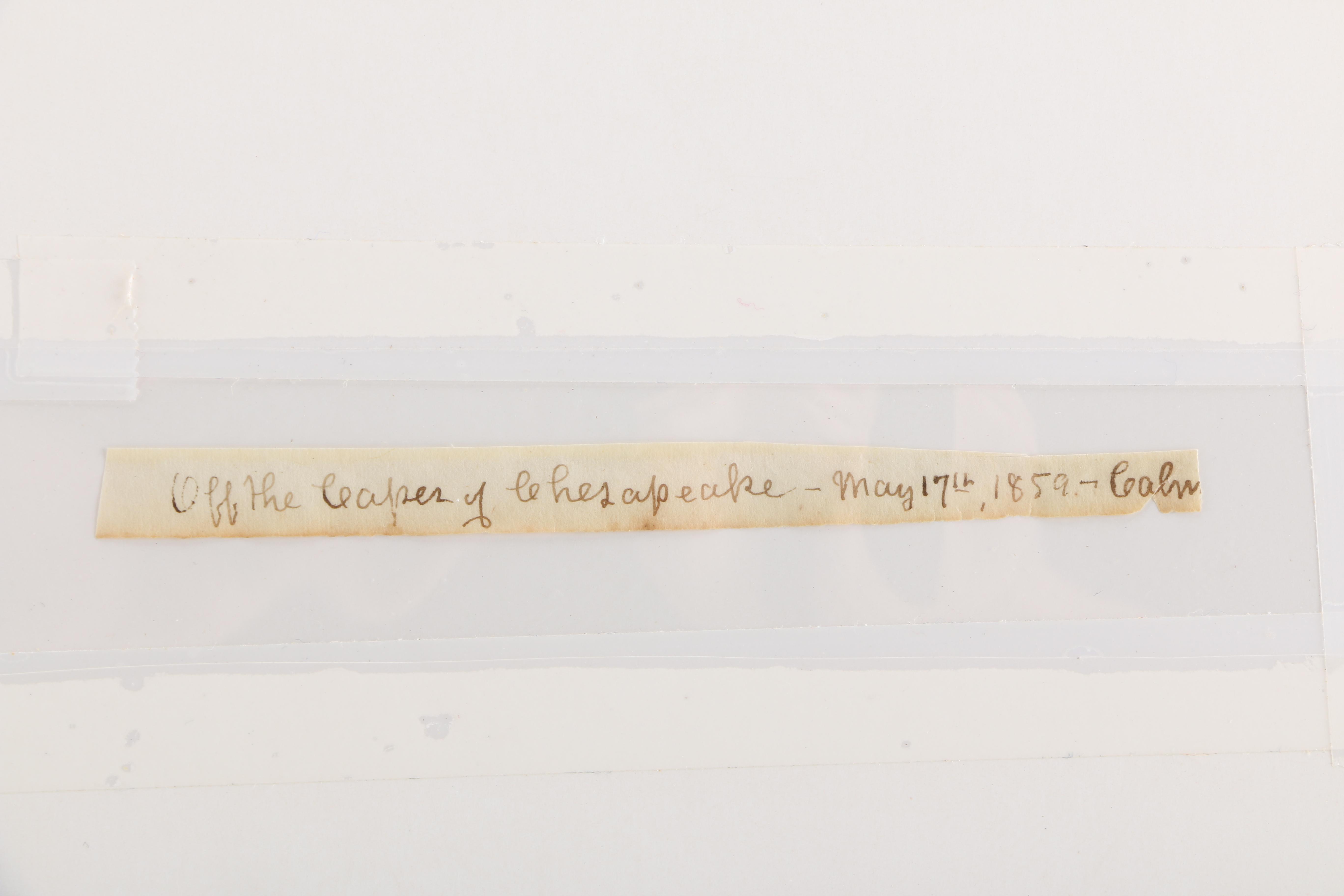 Charles DeWolf Brownell Watercolor Painting on Paper "Off Chesapeake Bay"