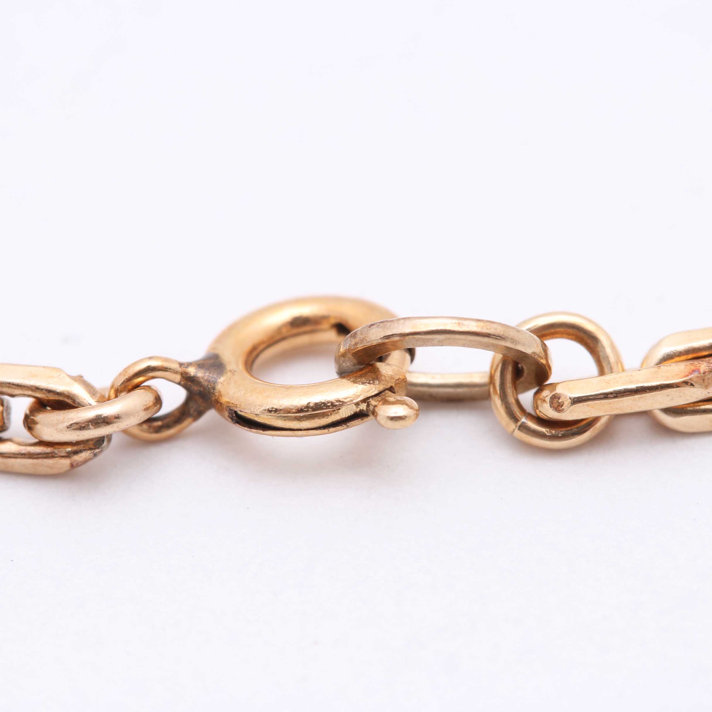 Krementz Gold Filled Curb Chain Bracelet