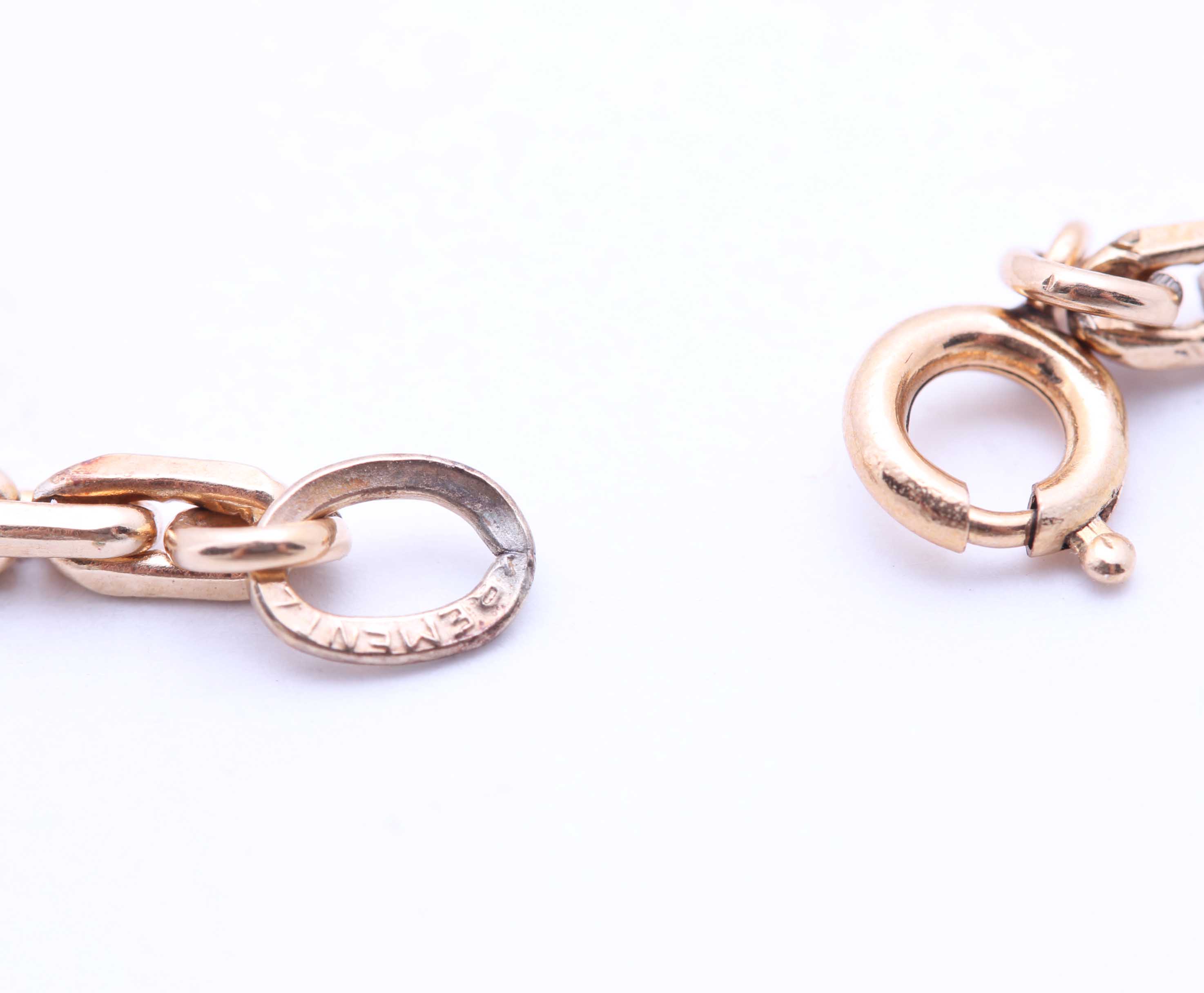 Krementz Gold Filled Curb Chain Bracelet