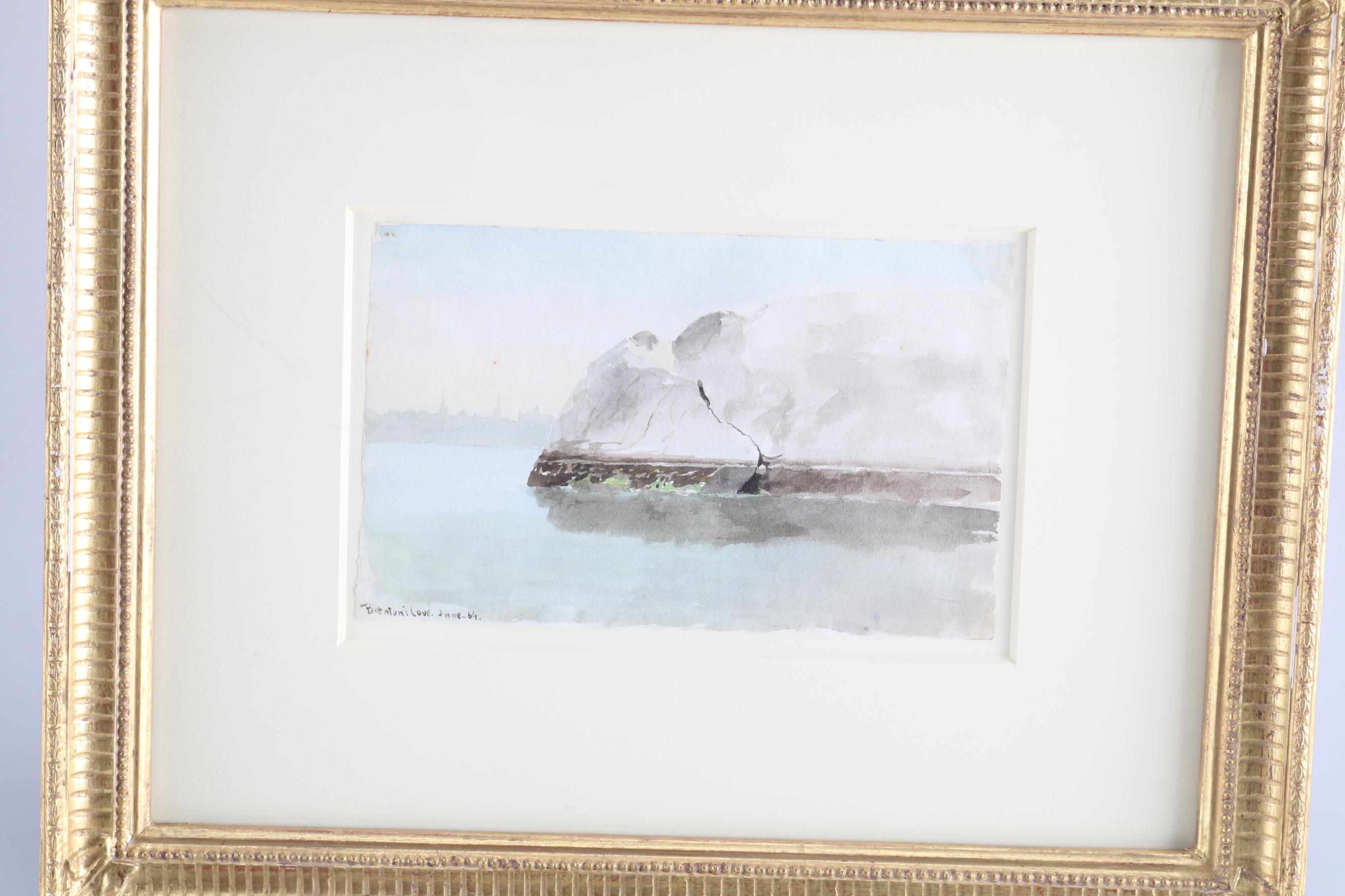 Charles D. Brownell Watercolor Painting on Paper "Brenton's Cove"