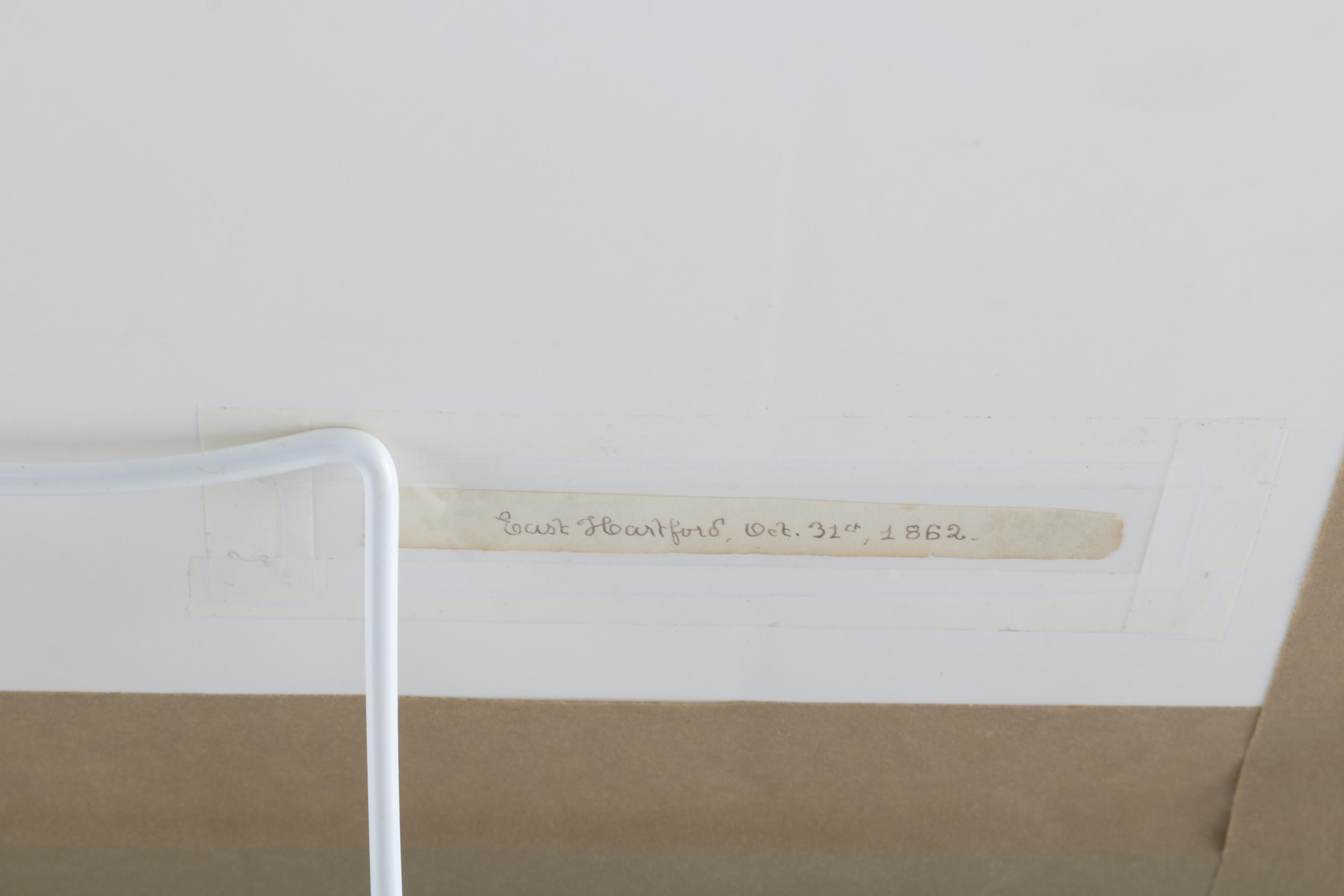 Charles DeWolf Brownell Watercolor Painting on Paper "East Hartford"