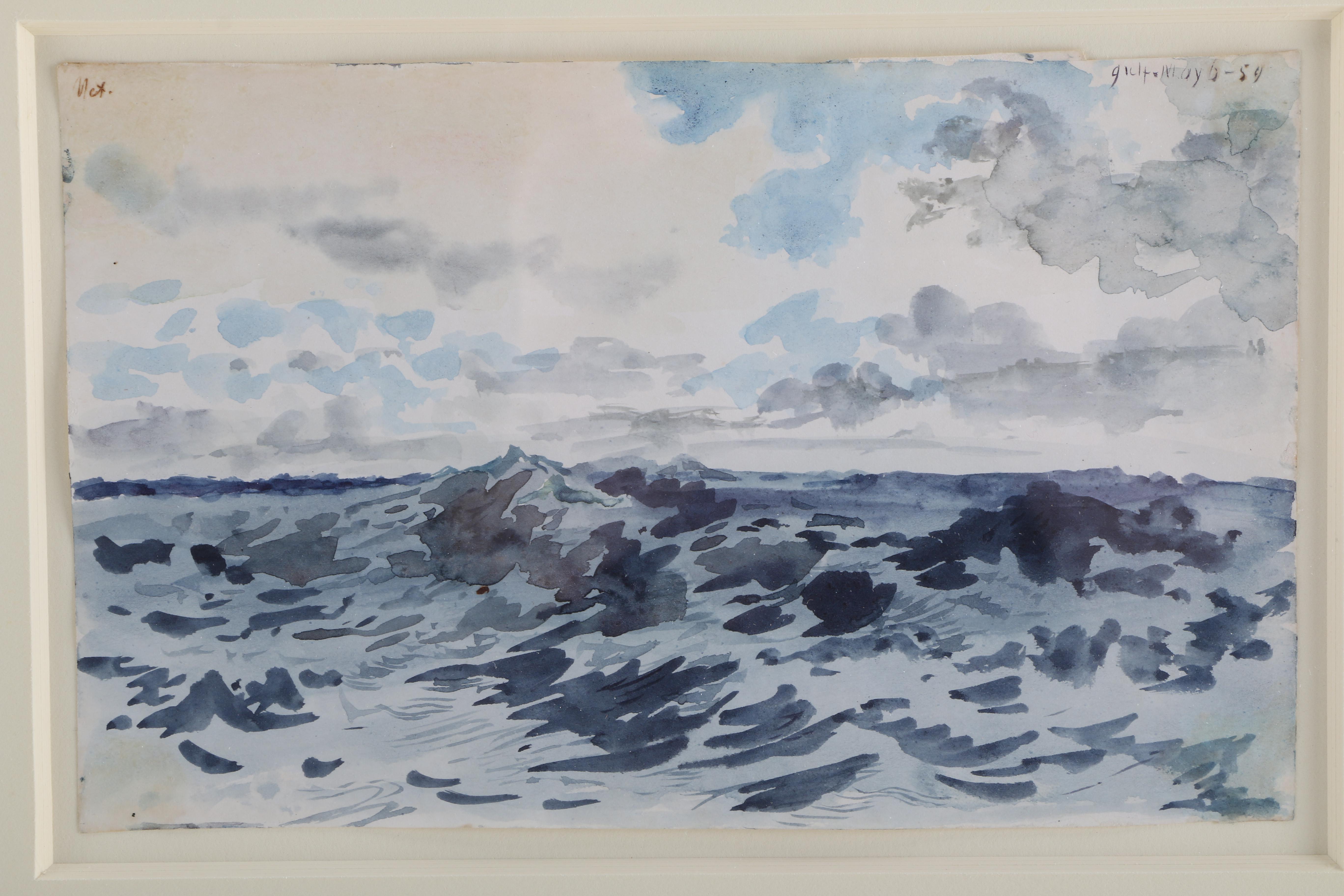 Charles DeWolf Brownell Watercolor Painting on Paper "In the Gulf"