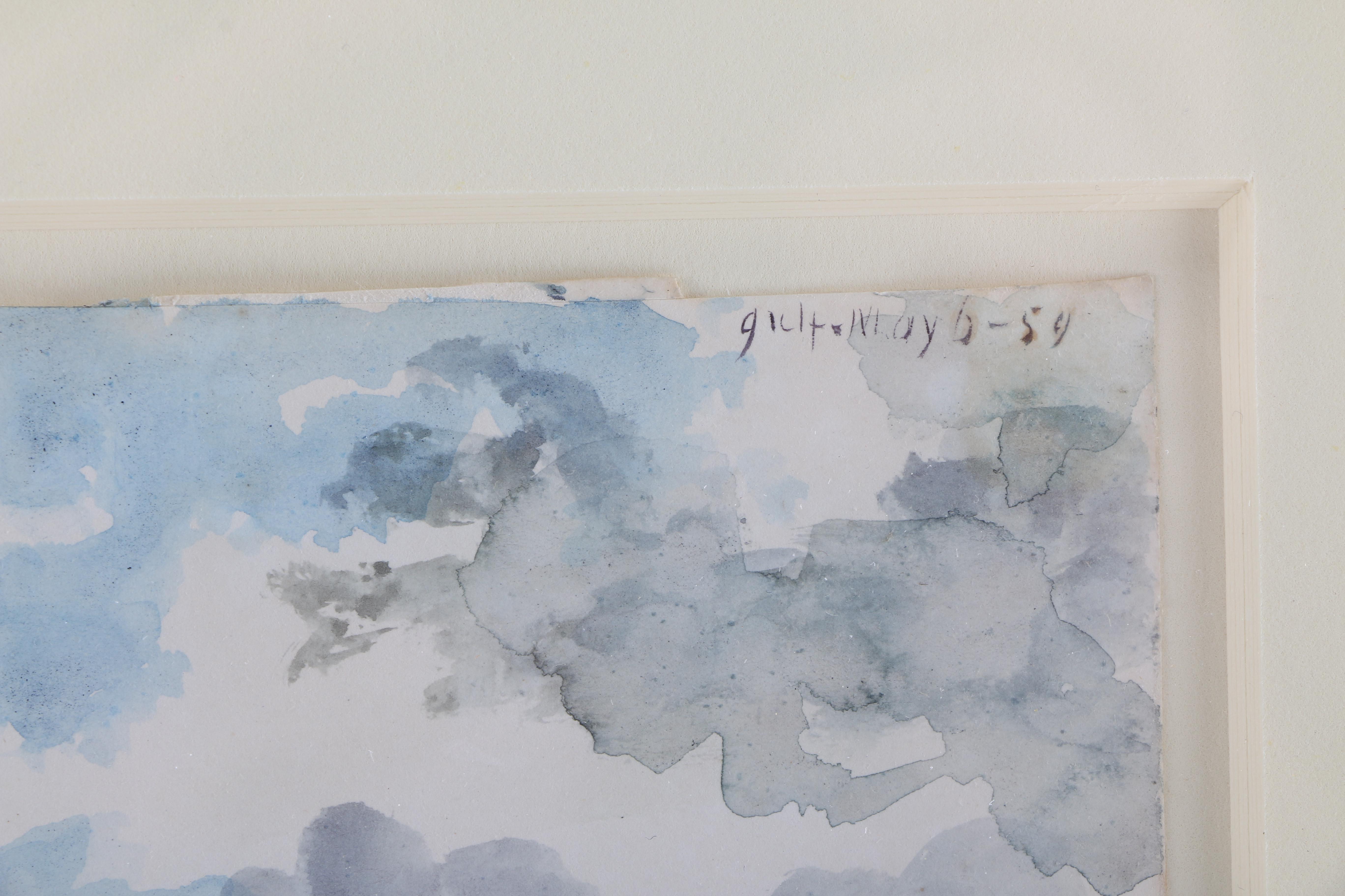 Charles DeWolf Brownell Watercolor Painting on Paper "In the Gulf"