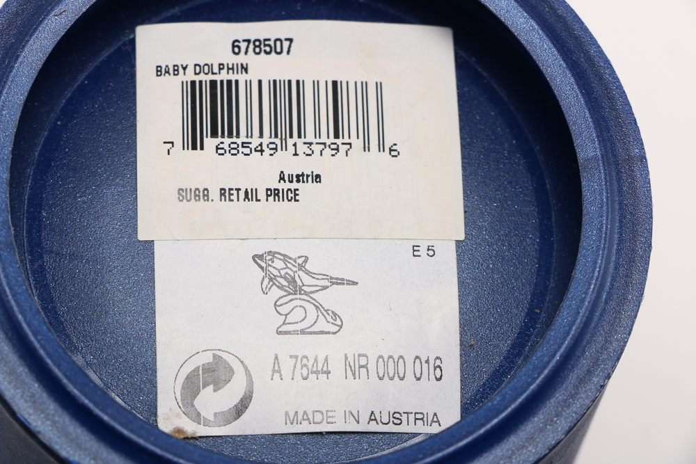 Swarovski Crystal Baby Dolphin and Chipili Seahorse Figurines