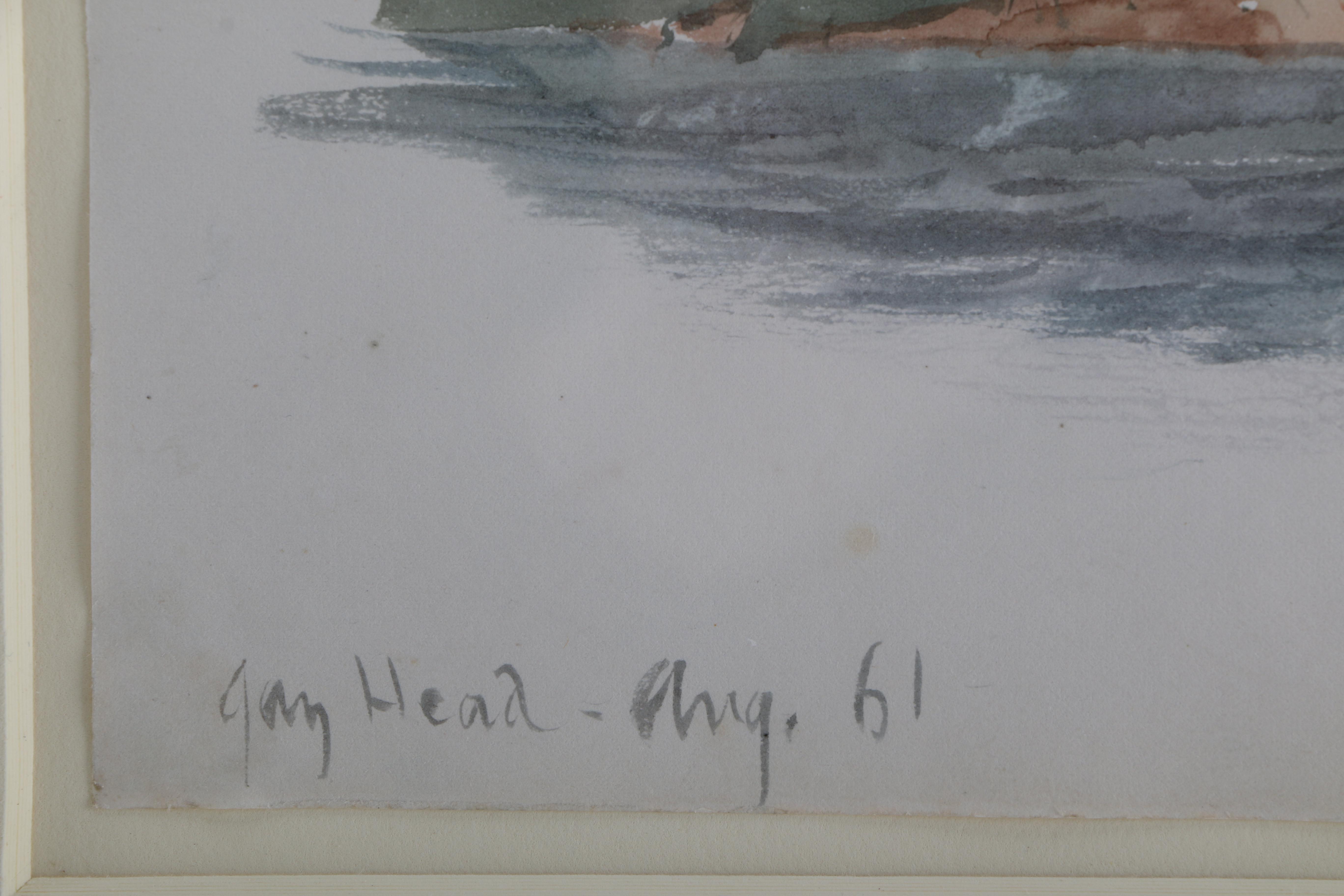 Charles DeWolf Brownell Watercolor Painting on Paper "Gay Head"