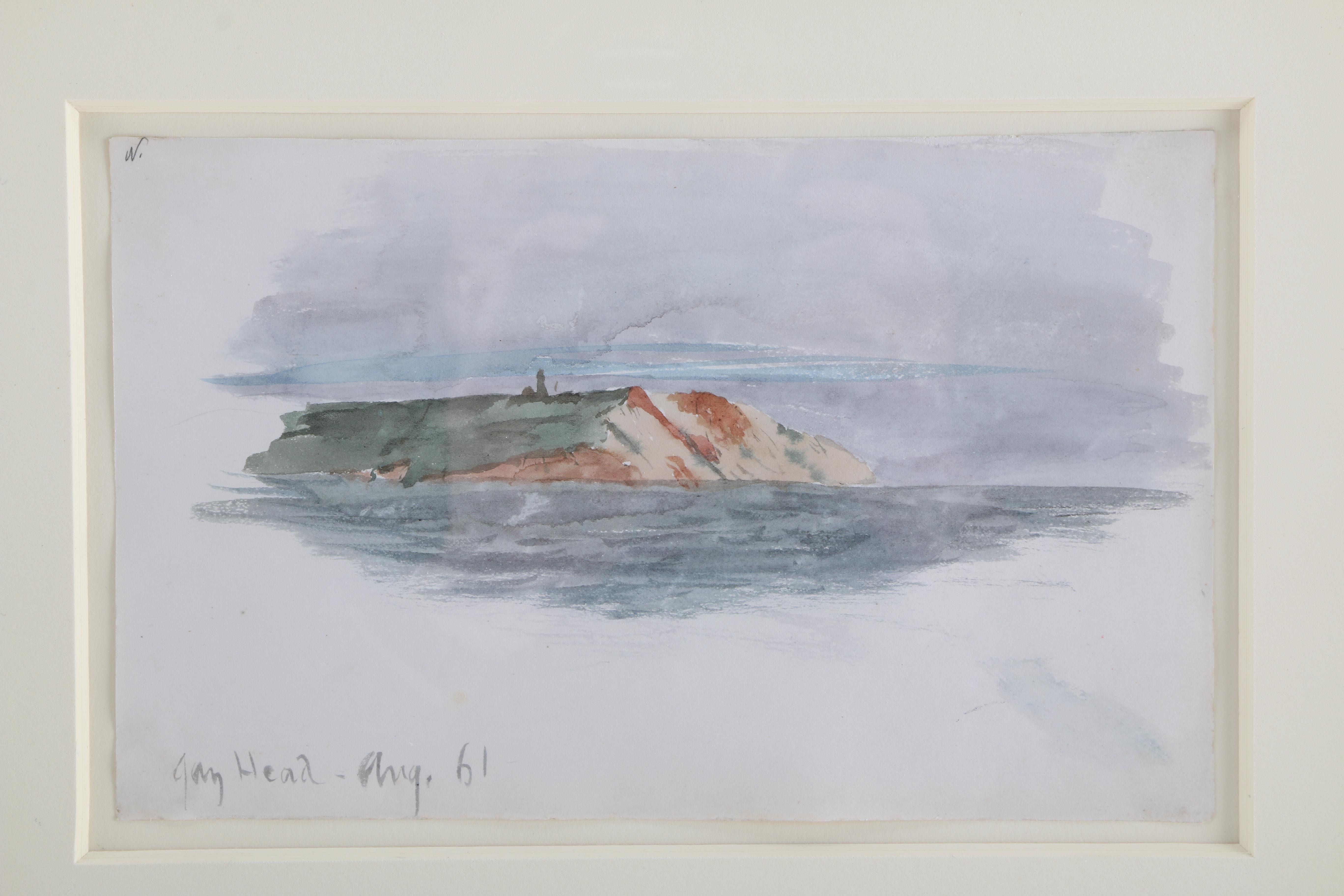 Charles DeWolf Brownell Watercolor Painting on Paper "Gay Head"