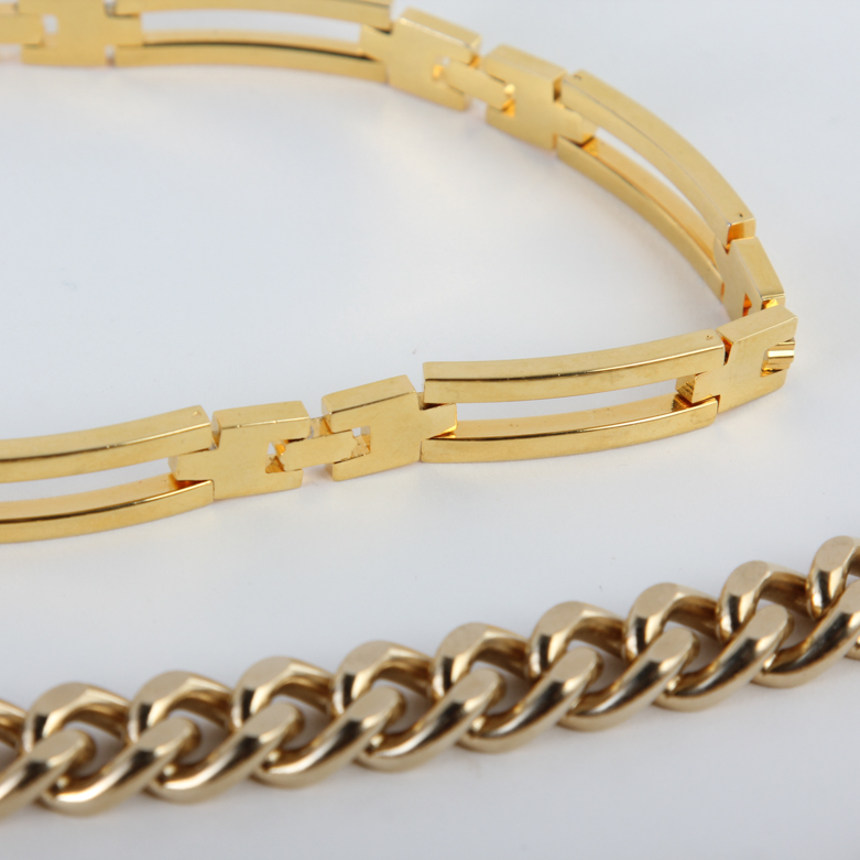 Pair of Gold Tone Fashion Jewelry Belts