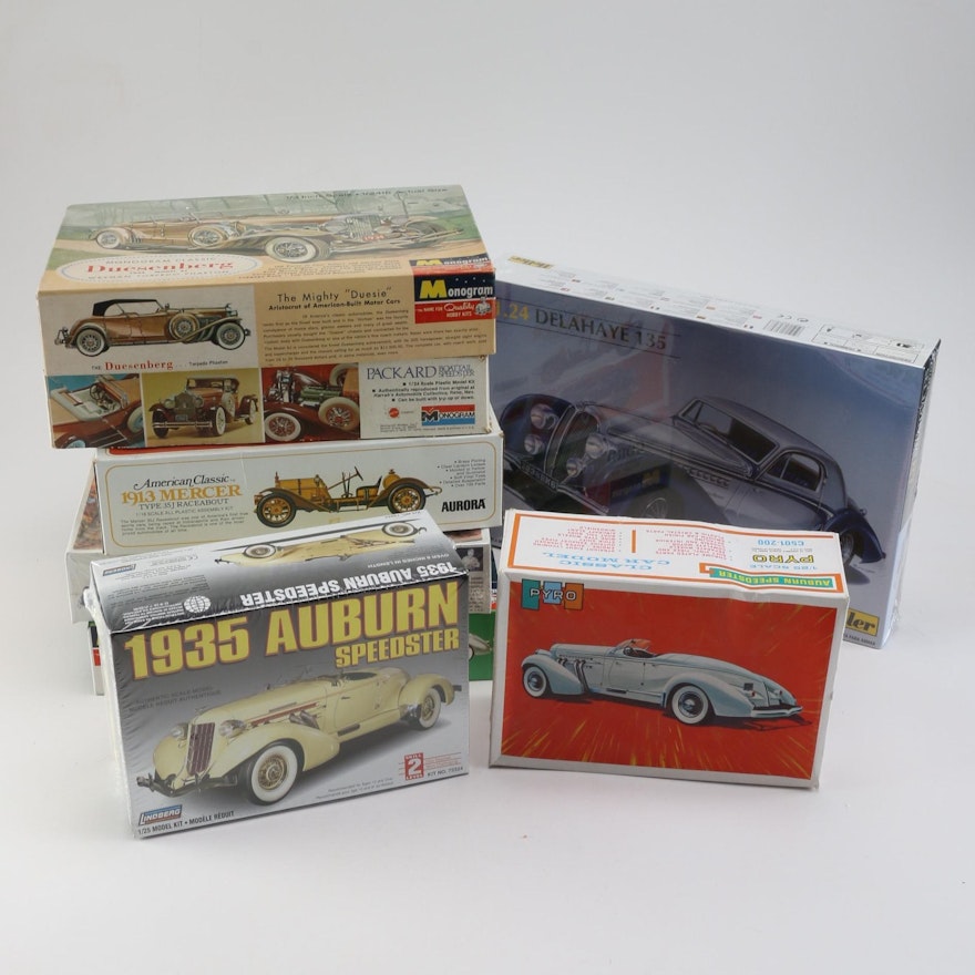 Early to Mid-20th Century Roadster Model Car Kits