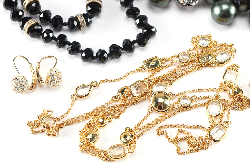 Black and Gold Tone Costume Jewelry