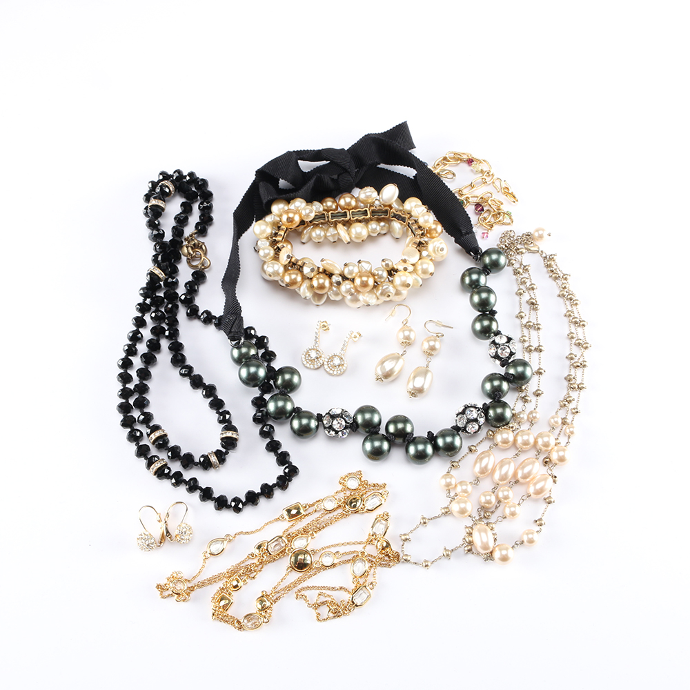 Black and Gold Tone Costume Jewelry