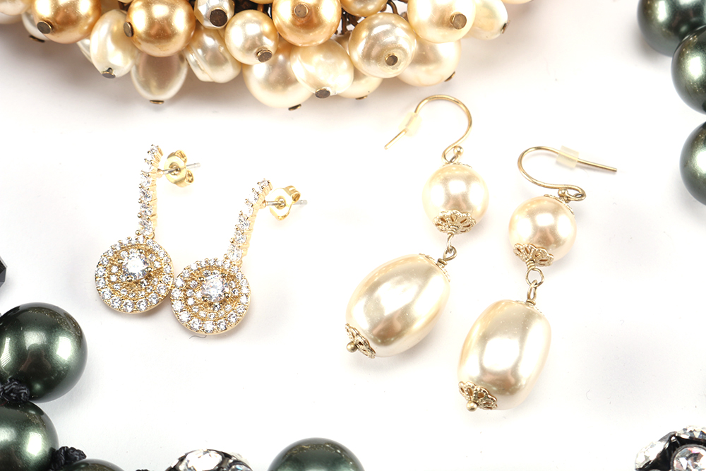 Black and Gold Tone Costume Jewelry