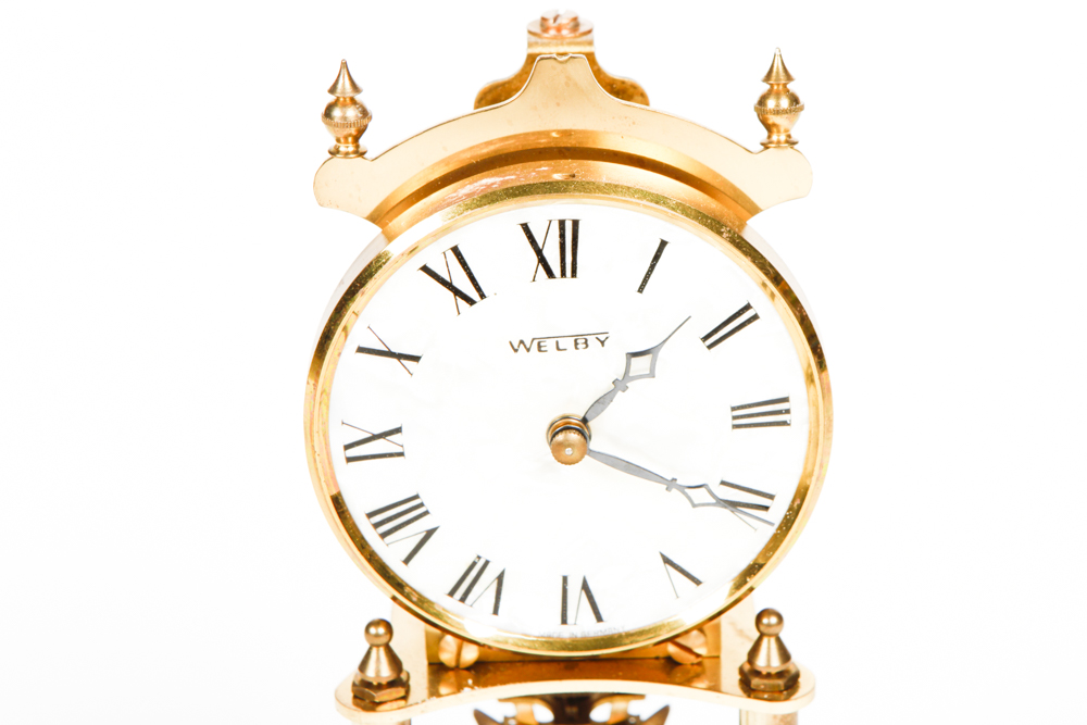 Welby Pendulum Clock with Dome Casing