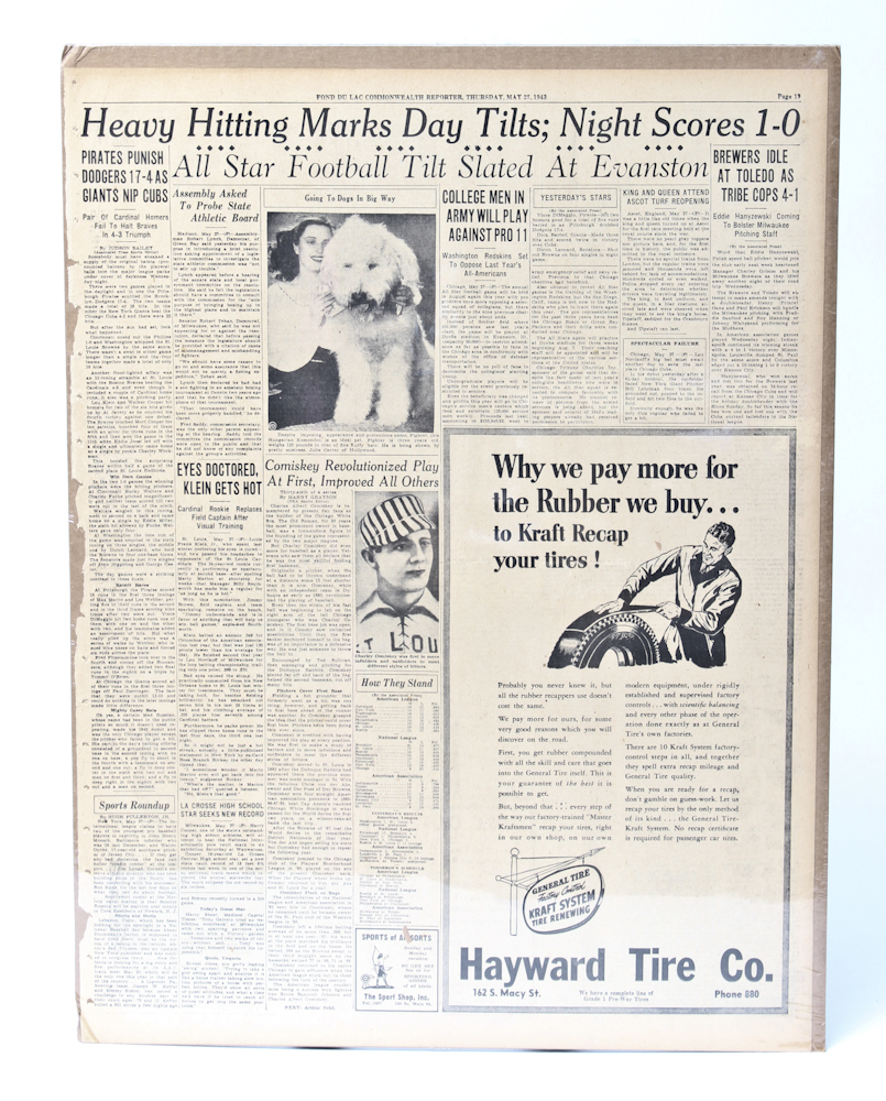 Three Vintage 1940s Newspapers