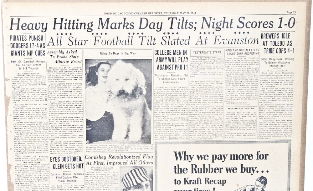 Three Vintage 1940s Newspapers