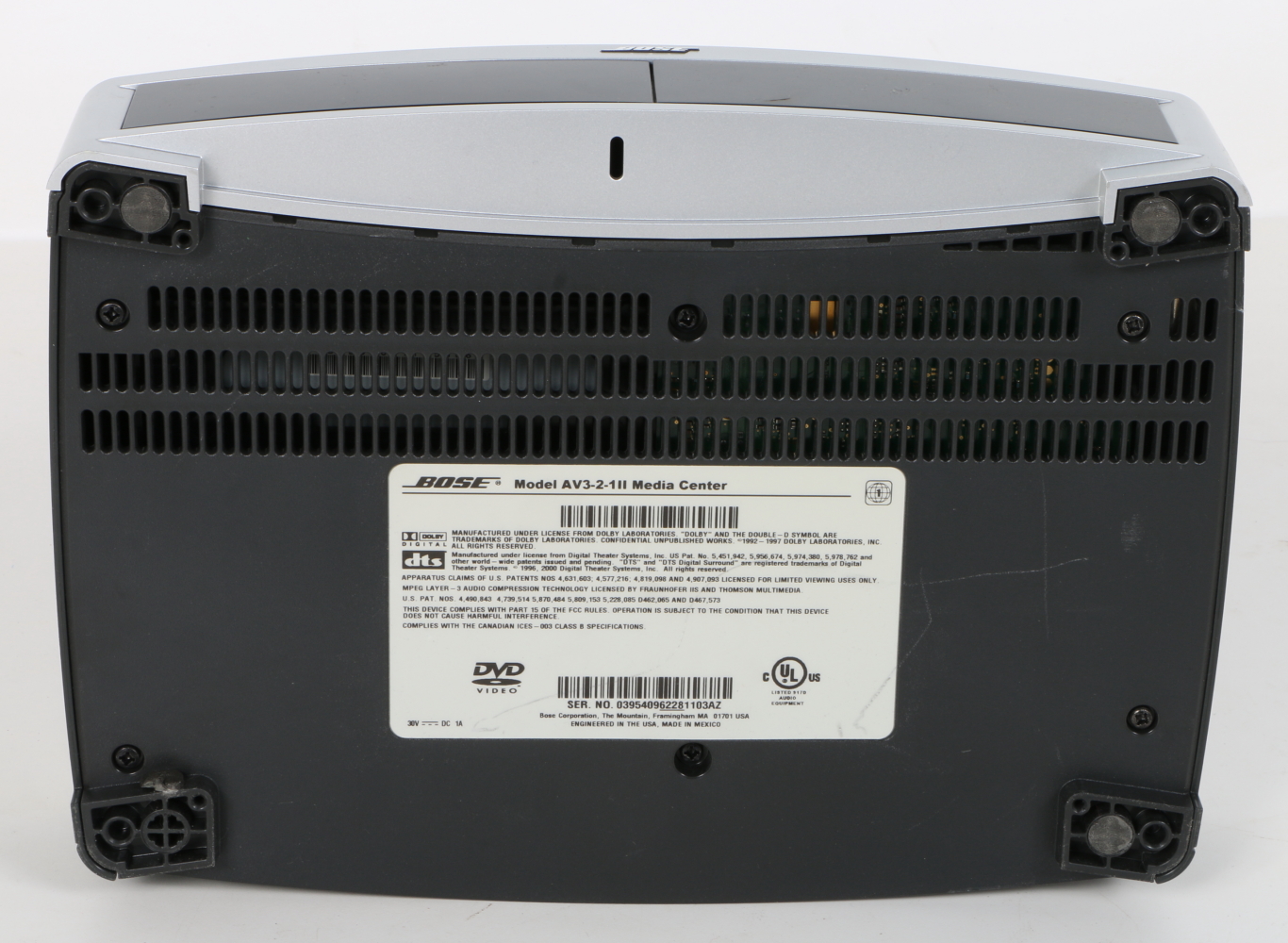 Bose AV321 Series II DVD Media Center with Bose Subwoofer and Two Speakers