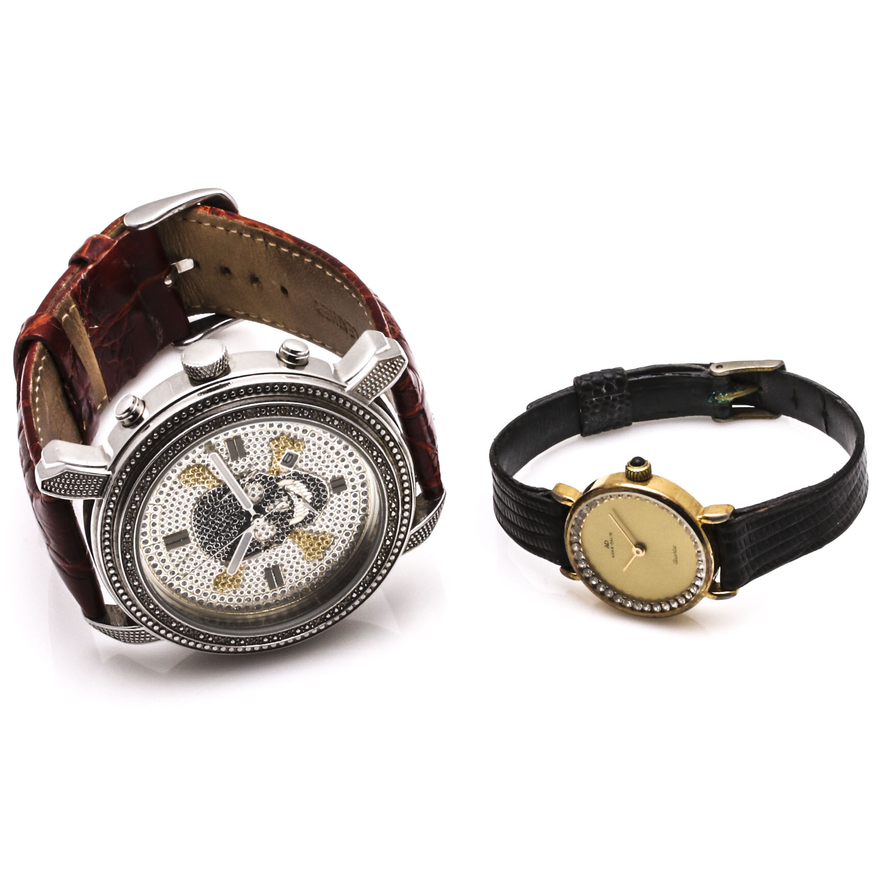 Men's JoJino Diamond Set and Women's Aska-Dalin Watch