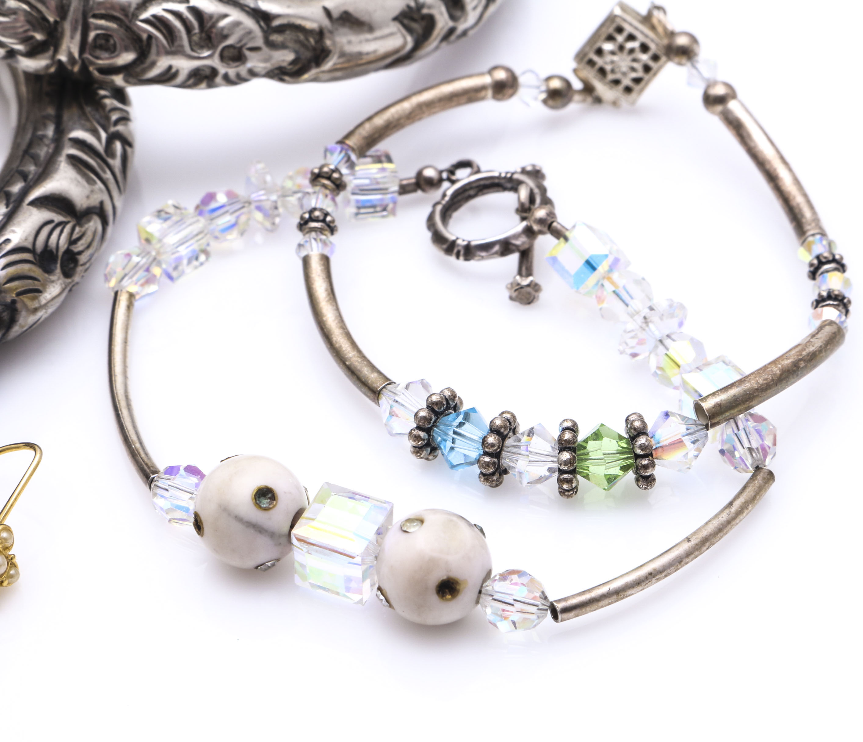 Silver and Gold Tone Costume Jewelry