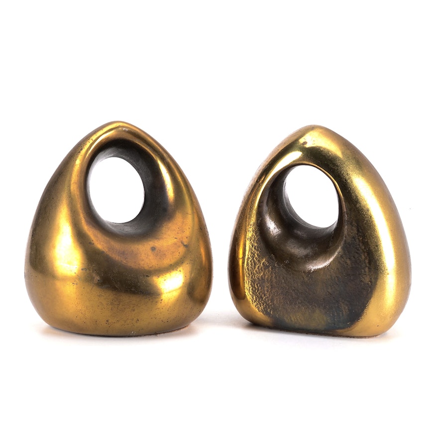 Pair of Ben Seibel Orb Bookends