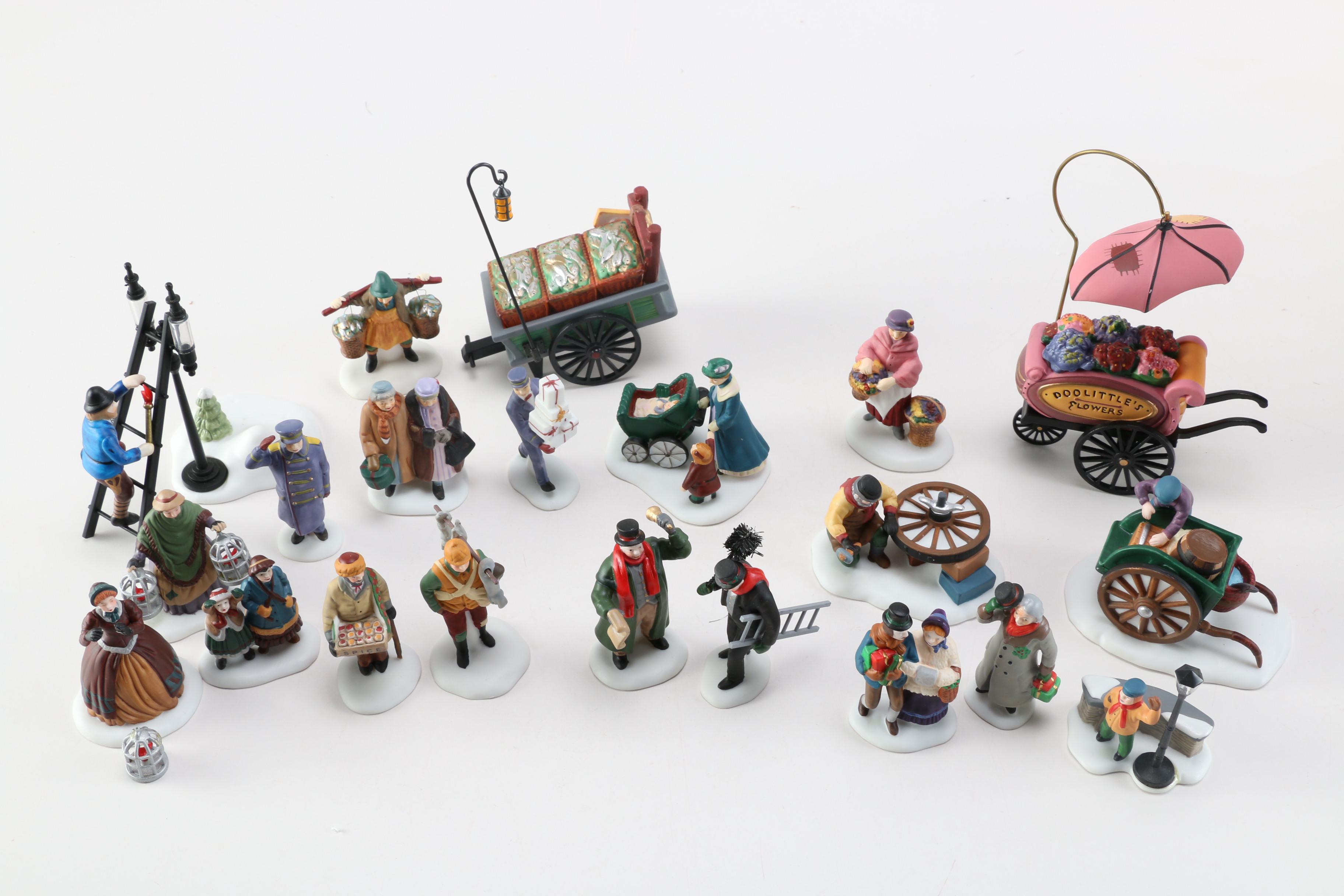Assorted Heritage Village Porcelain Villagers Figurines