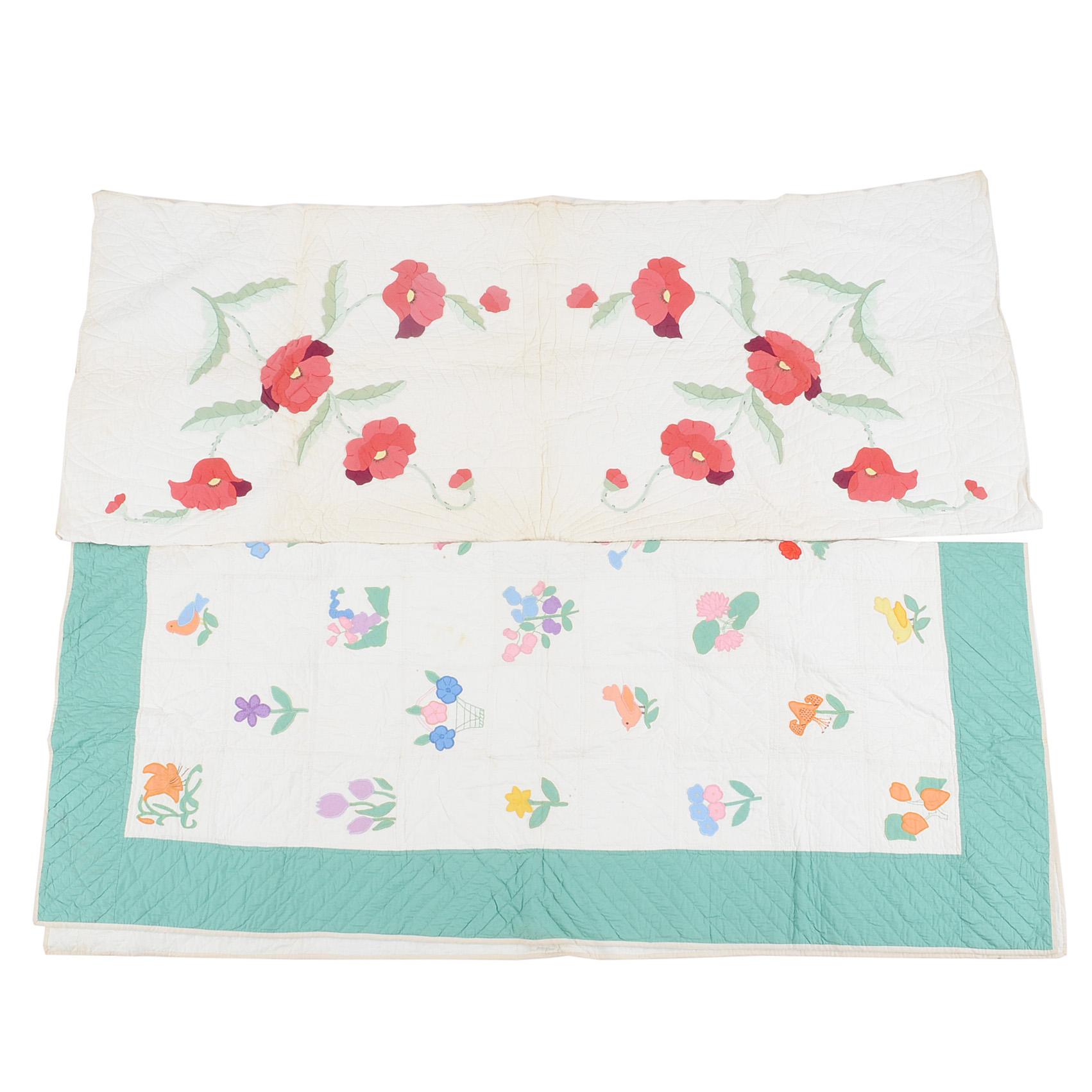 Hand-stitched Applique Quilts