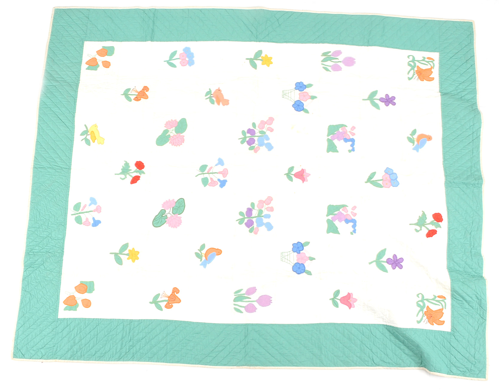 Hand-stitched Applique Quilts