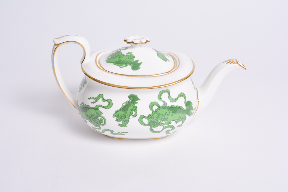 Wedgwood "Chinese Tigers" Teapot and Oval Platters