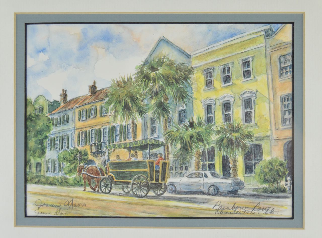 Joann Davis Signed Offset Lithographs of Charleston, SC