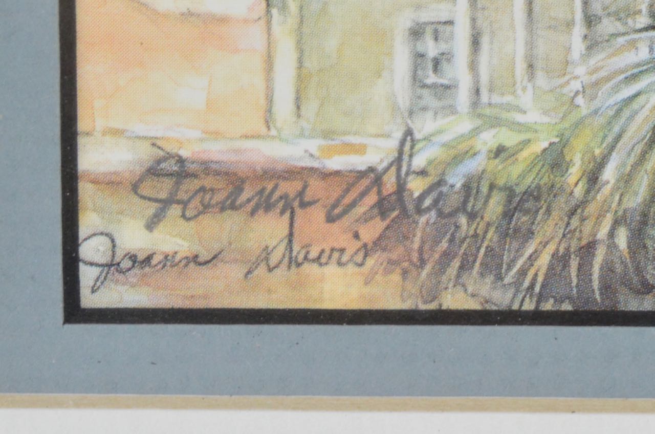 Joann Davis Signed Offset Lithographs of Charleston, SC